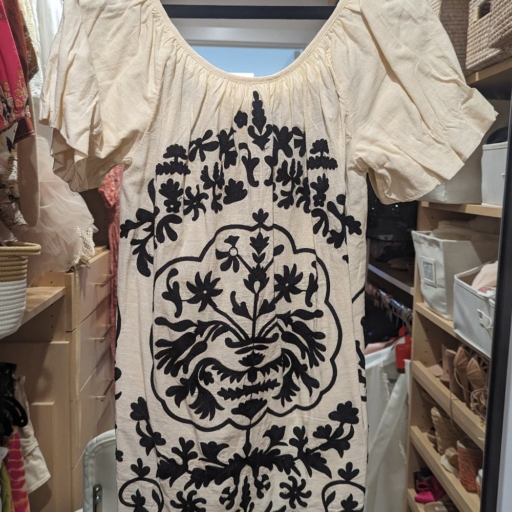 Free People Mini Dress with pockets and embroidery